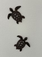 Schildkröten aus Gusseisen 2er Set 15x15cm