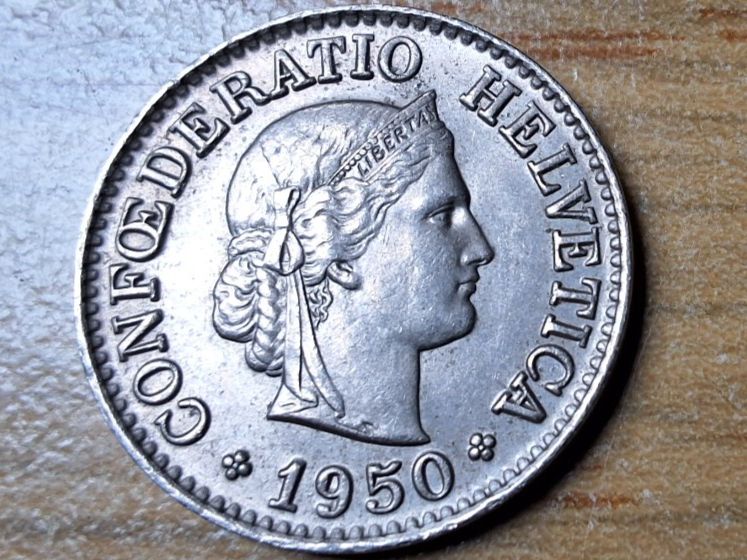Tutti le monete: 10 Rappen 1950 - fast unzirkuliert! – Usato da Münchenstein venduto da purbach1 4