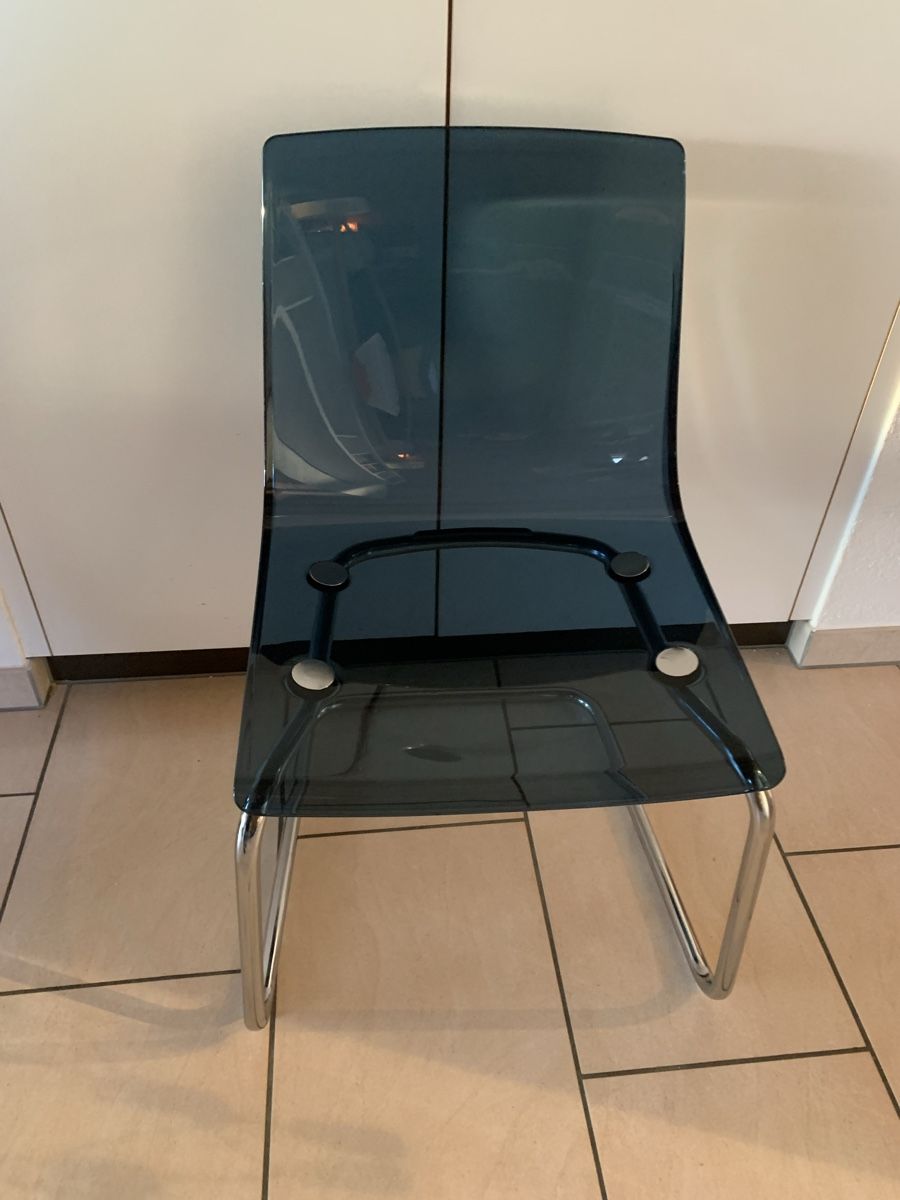 Ikea Sedie: **4 Stühle "Tobias" Ikea blau transparent** – Usato da Ehrendingen venduto da Anni_89 2