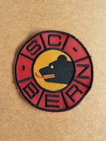 Stoffabzeichen SC Bern rund rot schwarz guter Zustand SCB