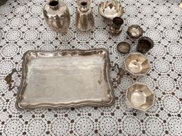 Antike Silberobjekte, 925 er Silber , 1186g (156)