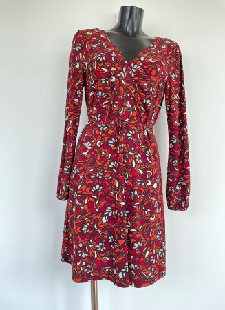 Maddison Kleid Jersey Gr. L mit Bindegürtel elastisch Blumen
