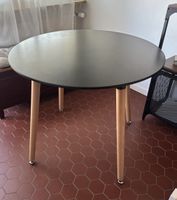 Beliani BOVIO Esstisch Ø 90 cm – Schwarz