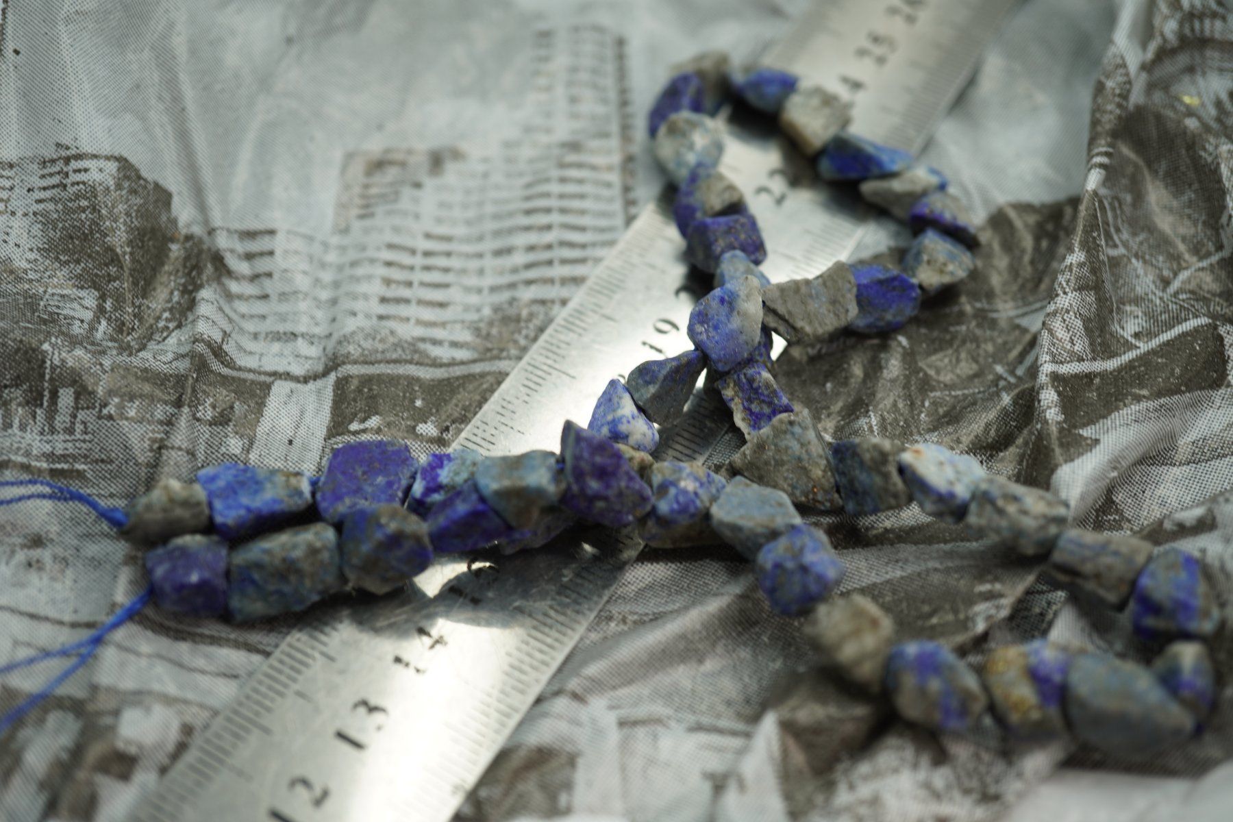 Minerali & Pietre curative: Lapis Lazuli   Nugget   Strang   (Räumung!) – Nuovo e nell'imballaggio originale da Eschenbach SG venduto da topstone 5