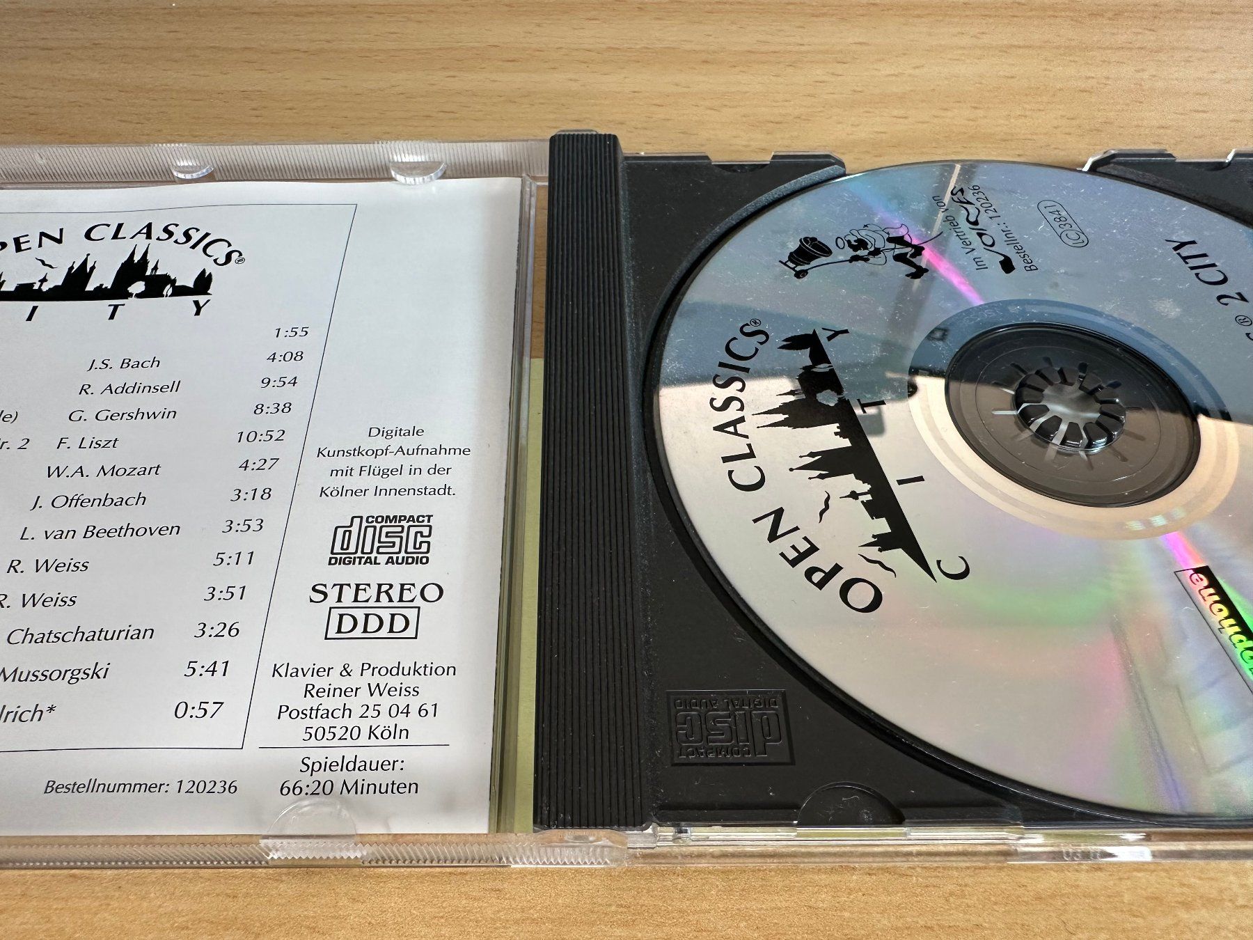 CD: Reiner Weiss - Open Classic - 2 City – Usato da Rikon im Tösstal venduto da Alpenmutz 2