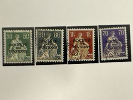 1922, Verschiedene Darstellungen, gestempelt