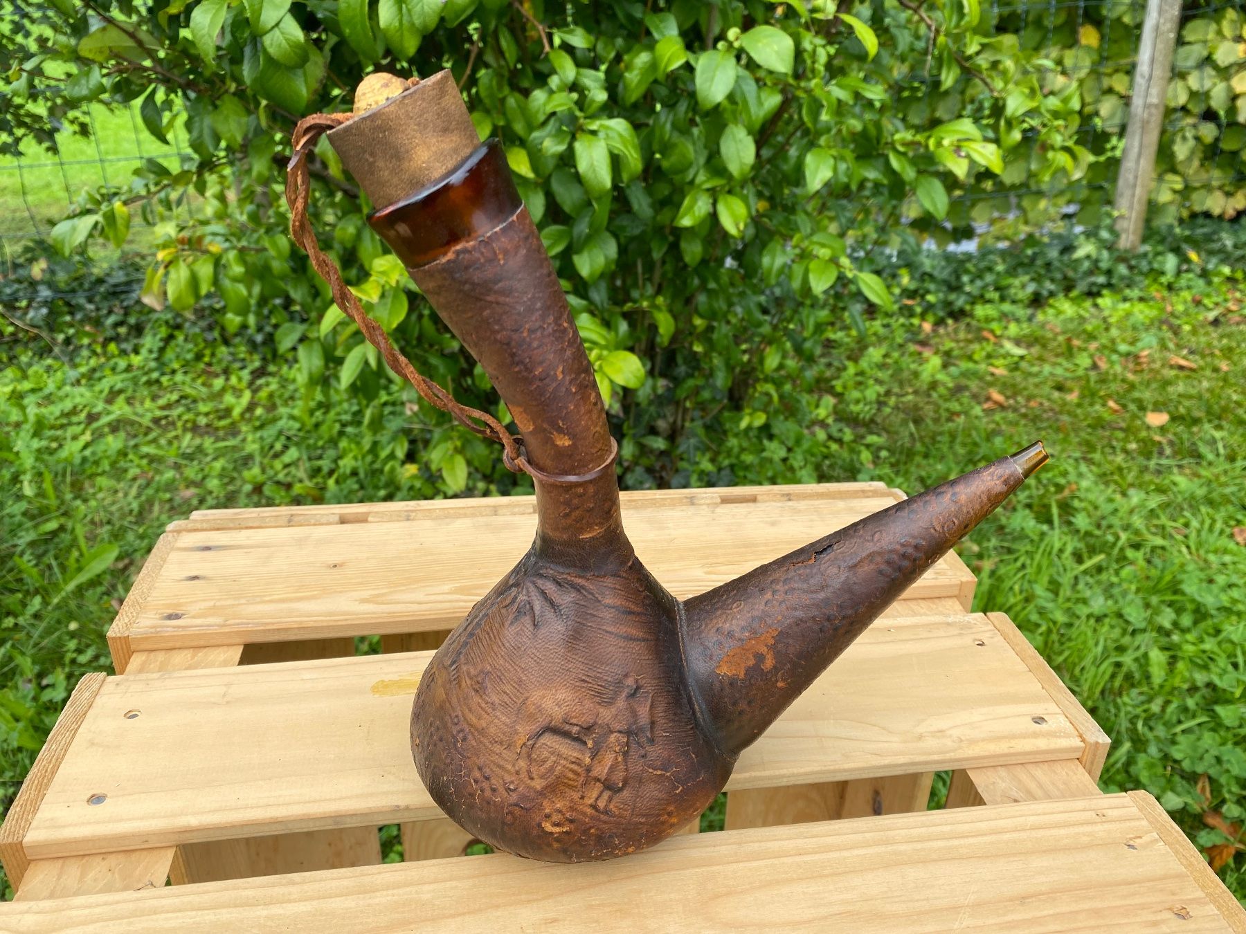 Caraffe: schöne alte spanische Weinkaraffe – Usato da Feldbach venduto da Olive1 3
