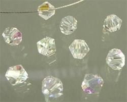 Perle (finte): 10 Perlen bicone      6mm transparent – Nuovo (secondo la descrizione) da Alpnachstad venduto da perlengaby