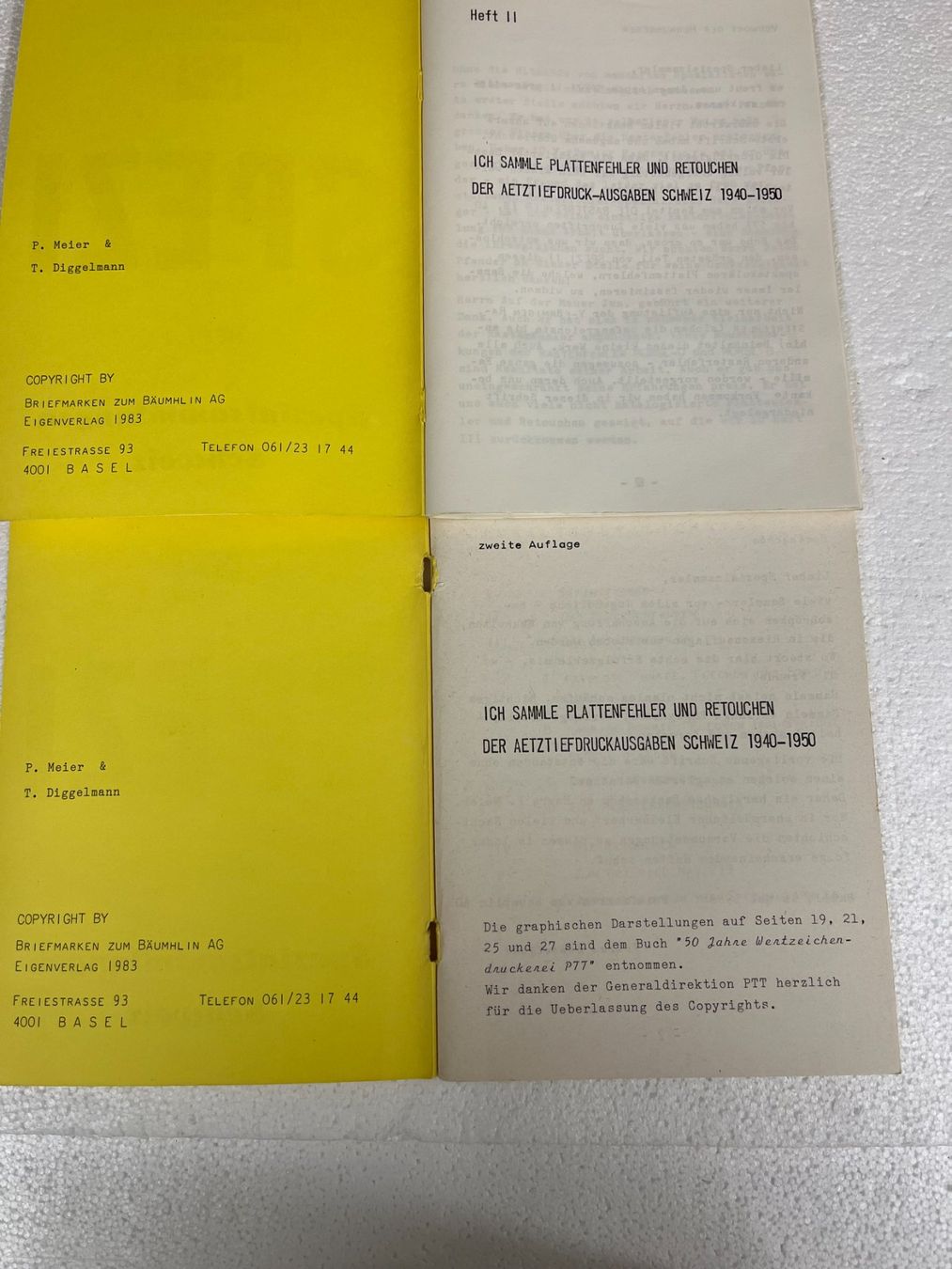 Alle Briefmarken: Briefmarken Spezi Heft 1 + 2 der Bäumhlin AG – Gebraucht aus Mumpf von dadaboygugulini 2