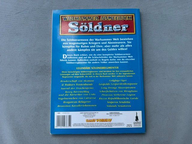 Libri: Warhammer - Armeebuch - Söldner - 5. Edition – Nuovo (secondo la descrizione) da Biberstein venduto da Lou13lou 1