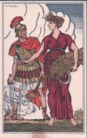 Fête Nationale Suisse 1916 Ceres hält Mars (1.8.1916)