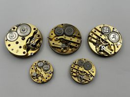 5 Taschenuhr Werke