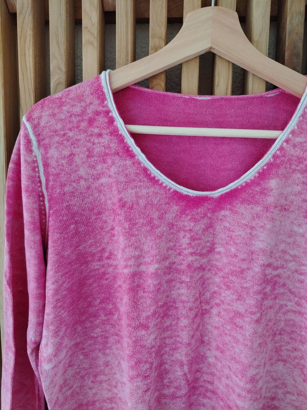 Pullover & Sweatshirts: Langarmpullover Pink mit Waschungen – Gebraucht aus Schönenbuch von sop_n7zd 1