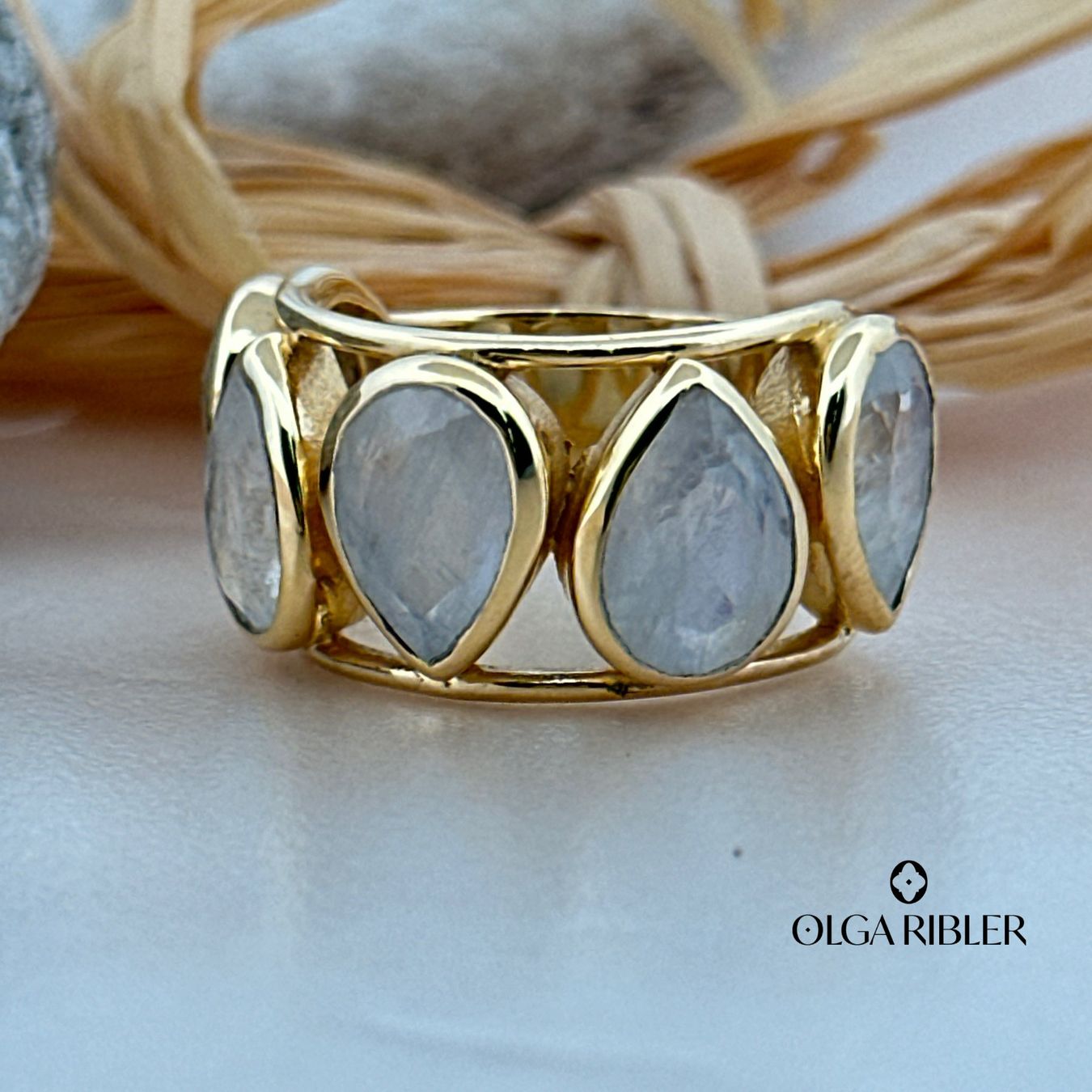 Olga Ribler Anelli: Statement Silber Ring 925 mit Mondstein Grösse 58 – Nuovo (secondo la descrizione) da Luzern venduto da byolgaribleroutlet 6