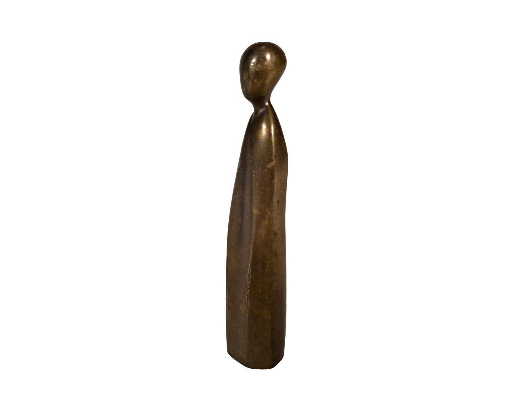 Statuette: Abstrakte Stehfigur in Messingfarbe – Usato da Wil SG venduto da Restwert_Wil 1