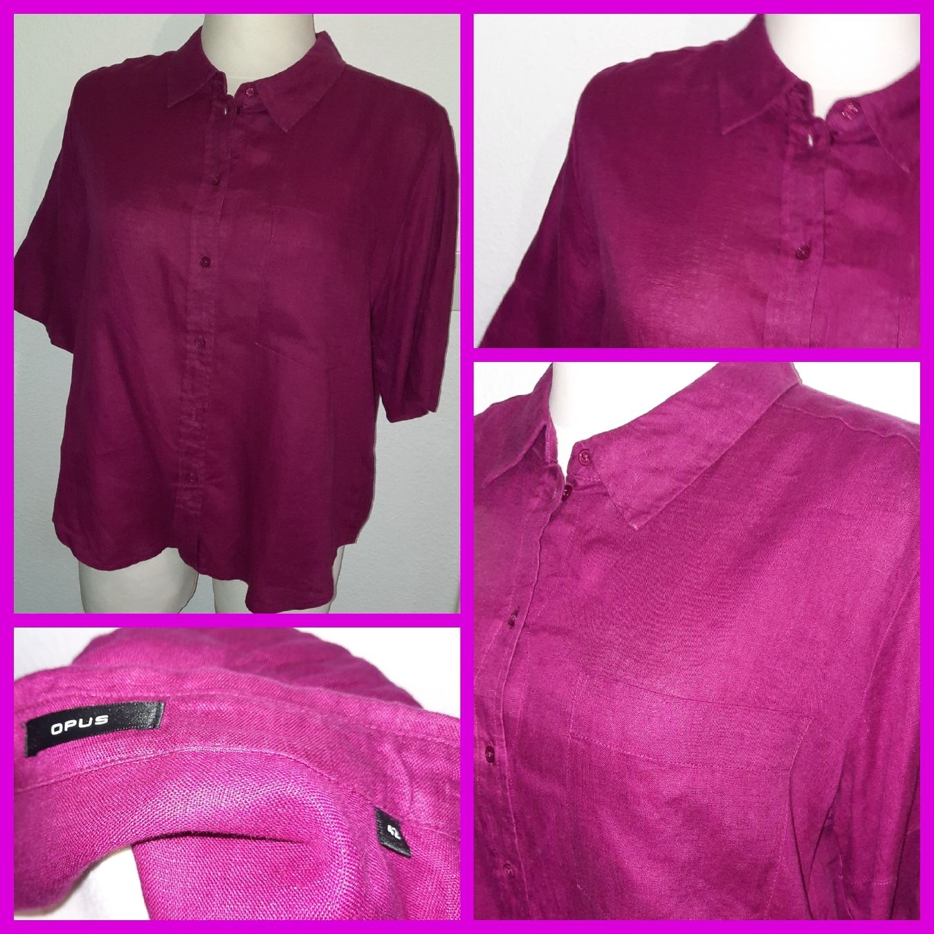 Opus Camicette: ***OPUS*** Bluse magenta Gr 42 – Usato da Wädenswil venduto da H2H_Secondhandshop