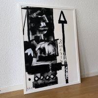 Krieger Art Brut Moderne Kunst Black White Acryl Bammert