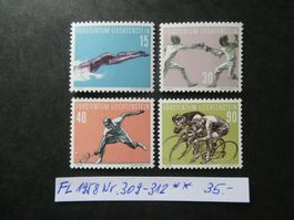FL 1958 Nr. 309-312 postfrisch