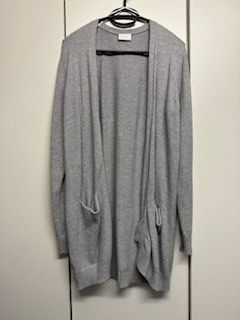 VILA Strickjacke grau M