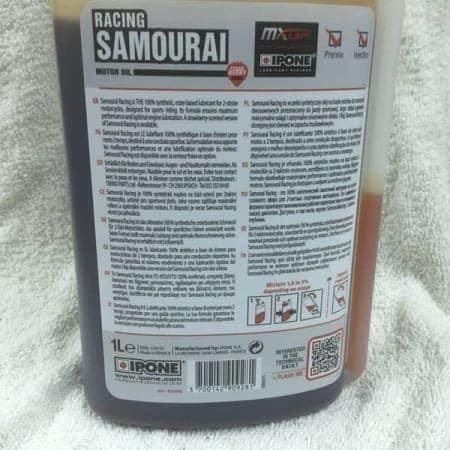 Ipone Samourai Racing 2-Takt-Motoröl – 100% Synthetisch, 1 Liter, Ideal Für Motocross & Quads