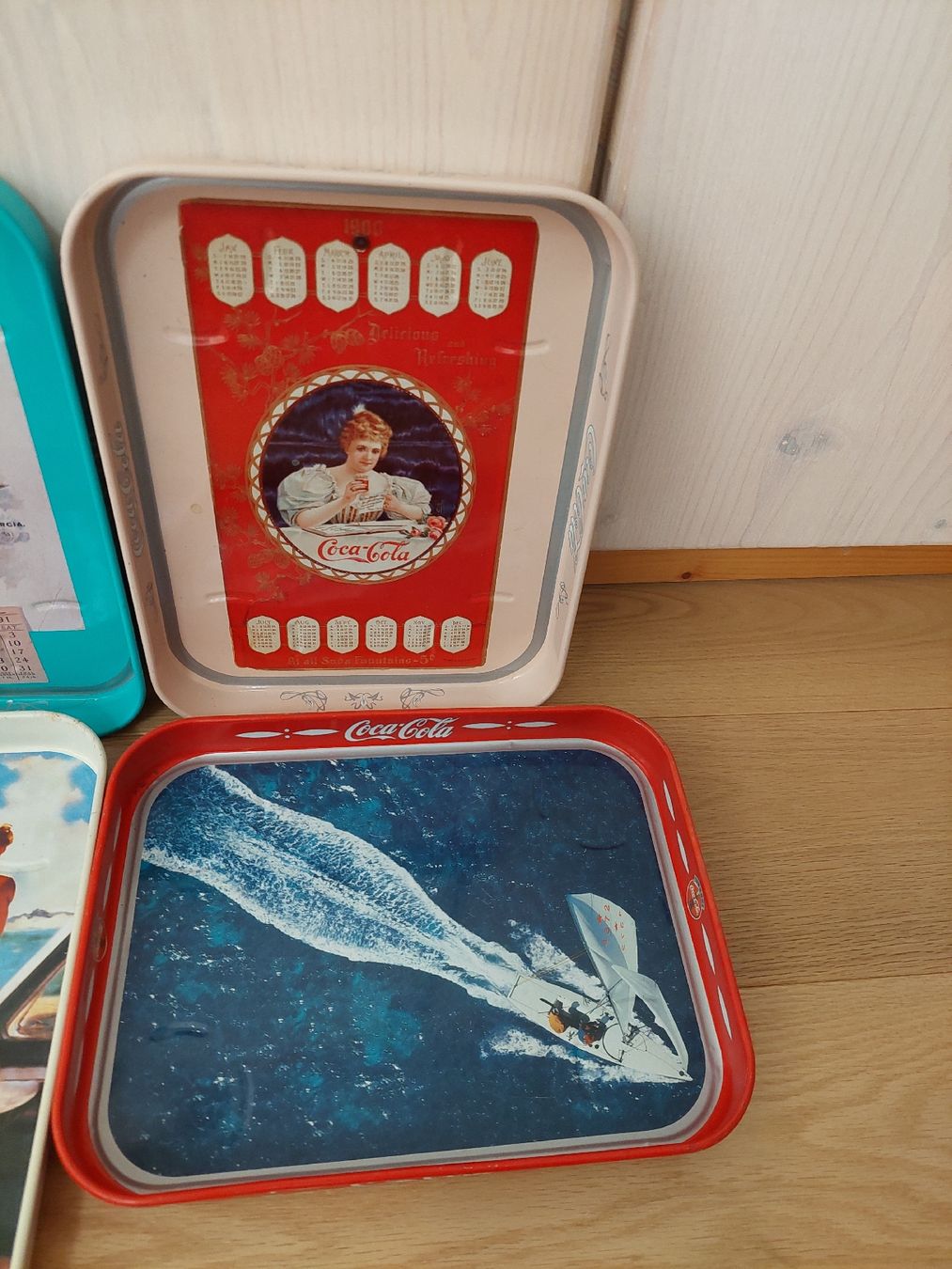 Piatti di portata: 4 vassoi vintage Coca-Cola anni '50/'60 – Usato da Davesco-Soragno venduto da Mr.No 2