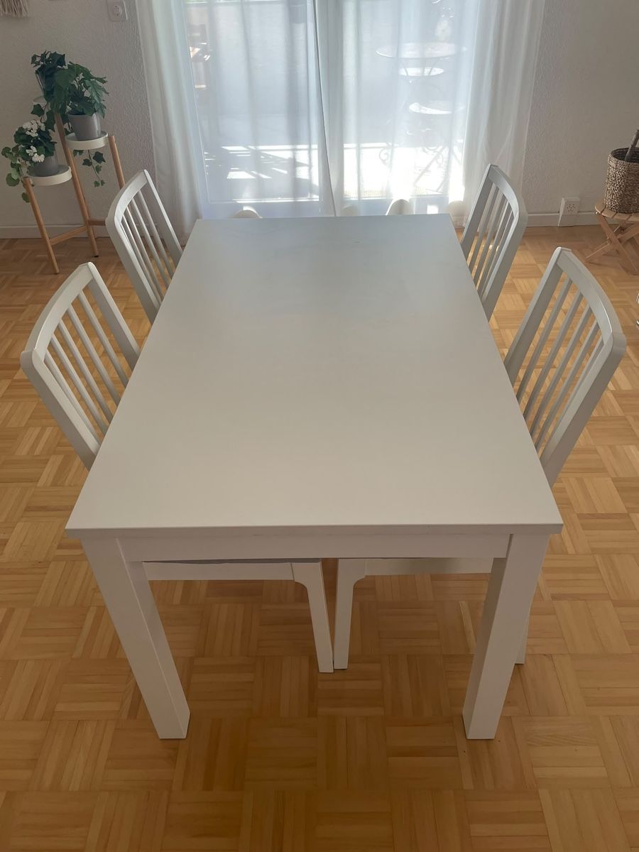 Set di tavolo e panche: Tisch + 6 Stühle – Usato da Obergösgen venduto da randomly 1