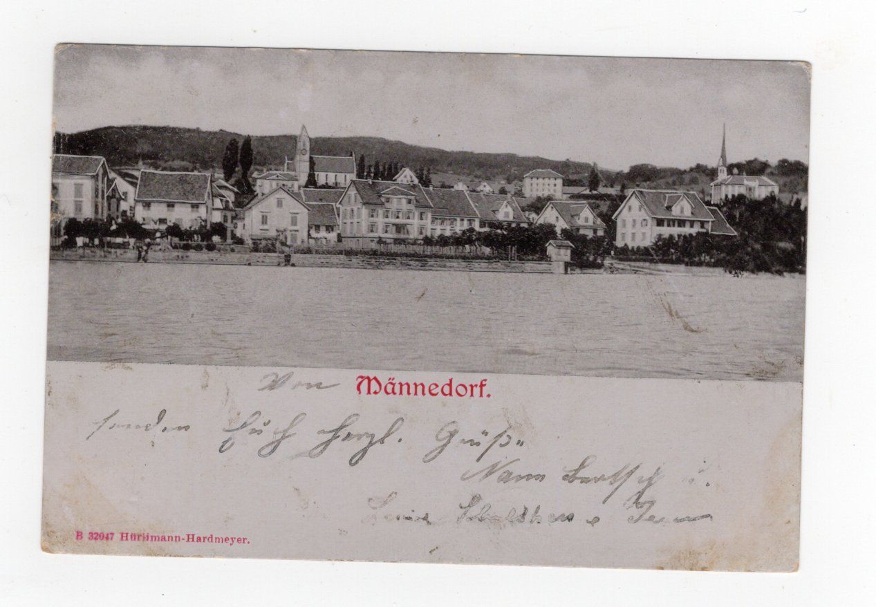 Ansichtskarten: Männedorf Foto AK 1907 – Gebraucht aus Rapperswil SG von INTELVI