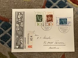 1 Erstagsbrief LI Einschreiben 1965