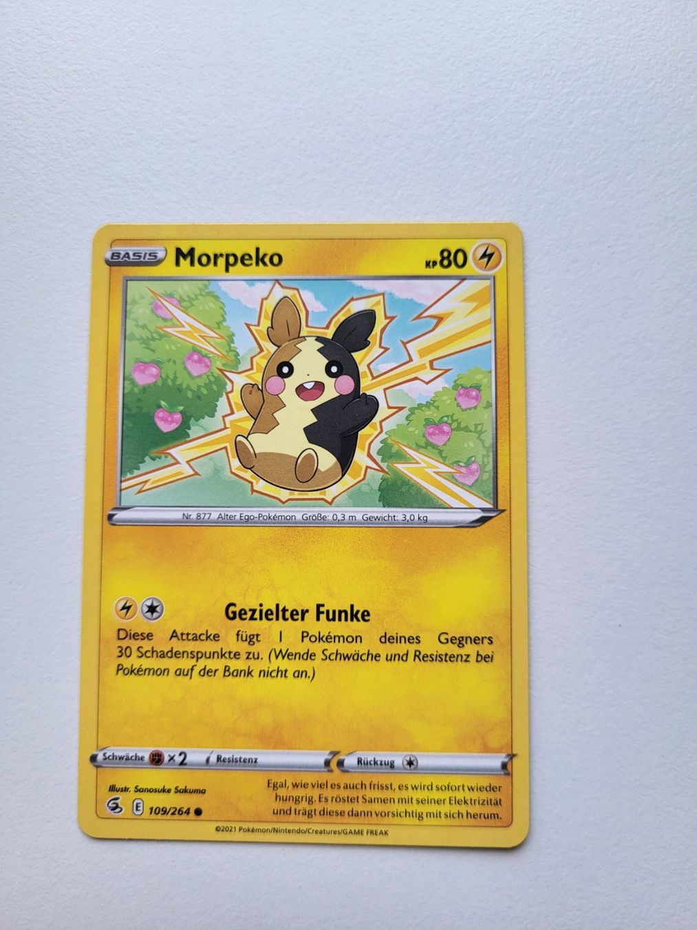 Pokémon Carte collezionabili: Morpeko (Fusion Strike 109/264) – Usato da Erlenbach ZH venduto da ram_mjn5