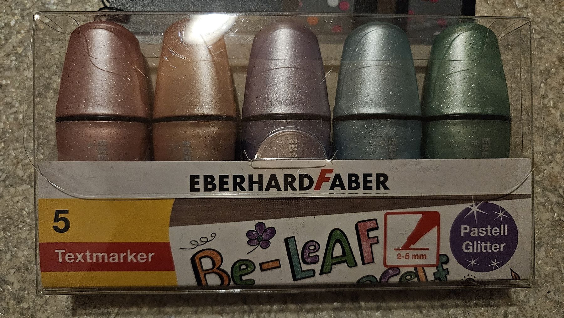 Penna & Evidenziatori: 5x Pastell Glitzer Textmarker – Nuovo e nell'imballaggio originale da Lyss venduto da Janine_z23