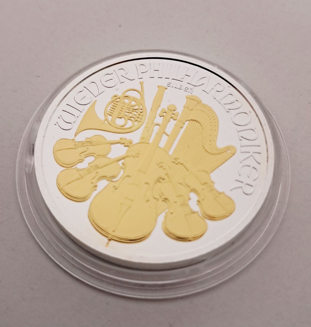 Tutti le monete: 1 OZ Silber Philharmoniker 2013 gilded – Nuovo (secondo la descrizione) da Weinfelden venduto da shopping-island