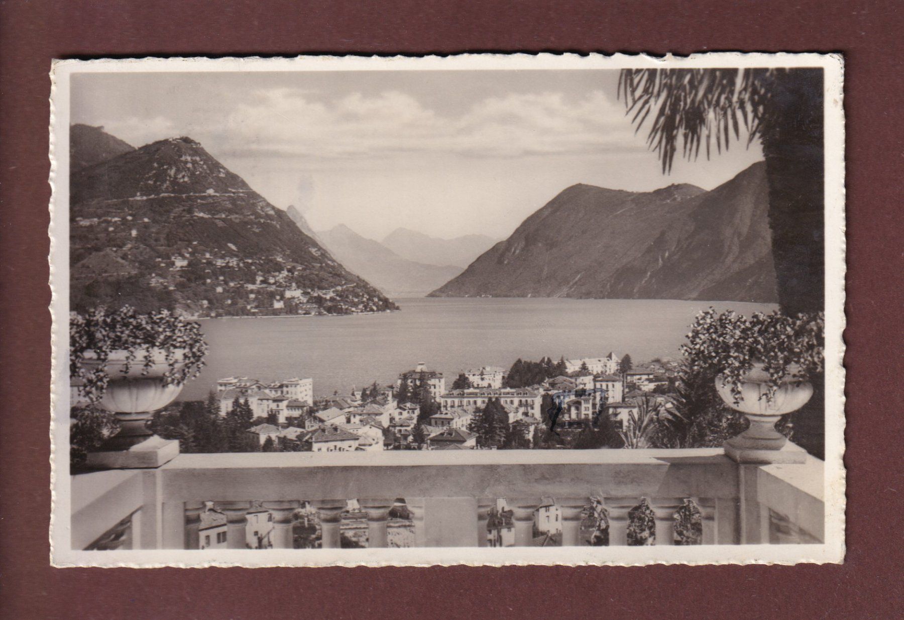 Cartoline postali: LUGANO-PARADISO - Monte Brè - 1943 – Usato da Pully venduto da nicecards