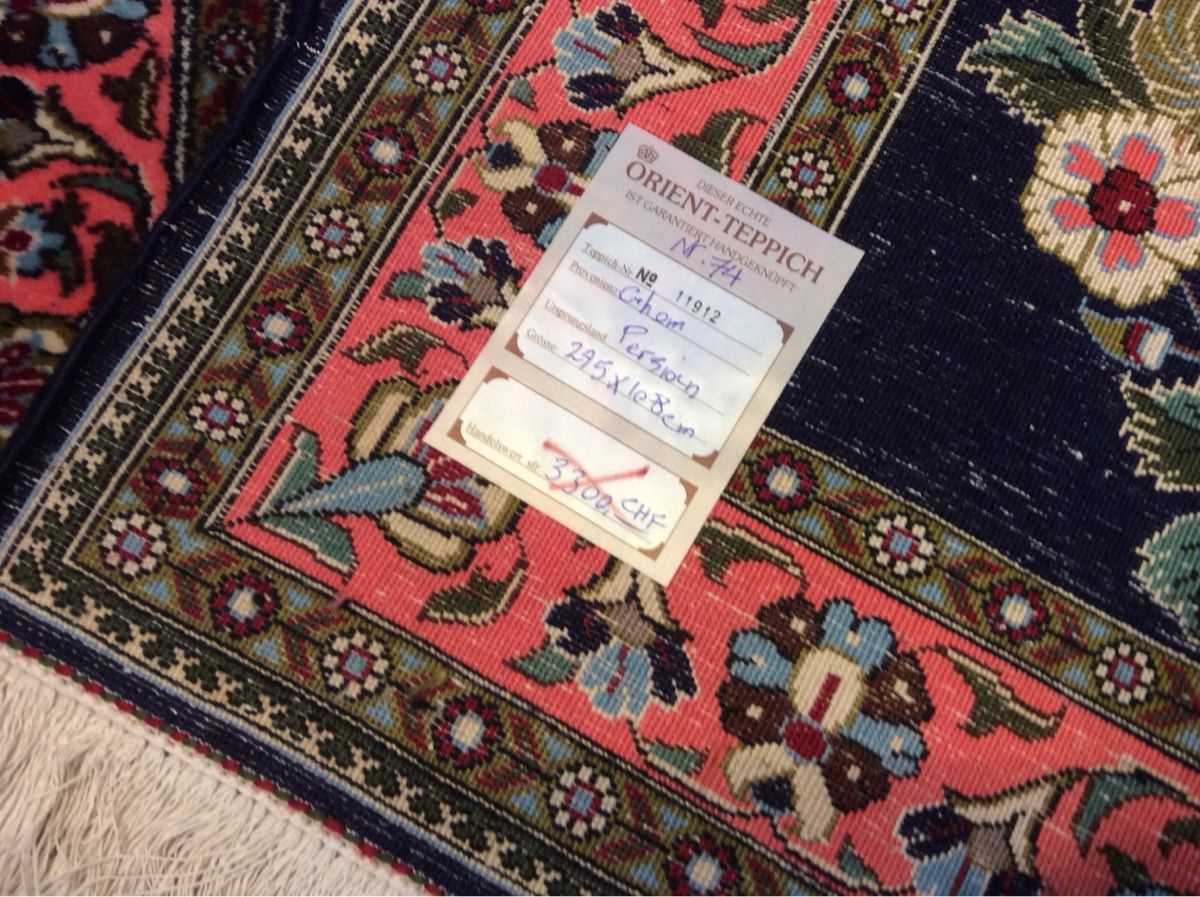 Tappeti: Schöner persischer Ghom Orientteppich! N 74 – Usato da Zürich venduto da Hemmat 6