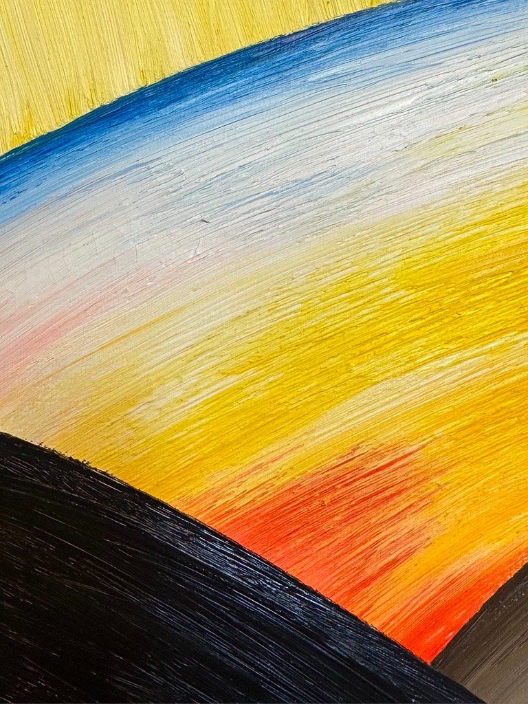 Gemälde: Farbkomposition (Grosses Gemälde) Nr. 97 – Gebraucht aus Unterlunkhofen von Chrono69 1