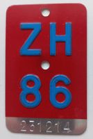 Vintage Velo Nummer ZH 86 - für Sammler - 40. Geburtstag!