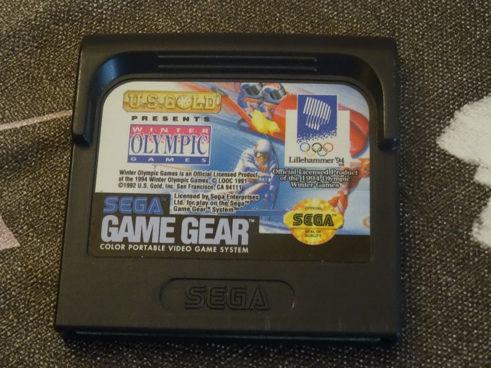 SEGA Game Gear – Brochure D'origine Winter Olympics – Édition Limitée Souvenir
