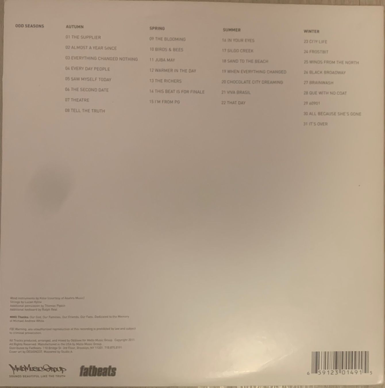 Dischi in vinile: ODDISEE- Odd Seasons D-Lp 2011 – Usato da Mühlethal venduto da superfast78 1