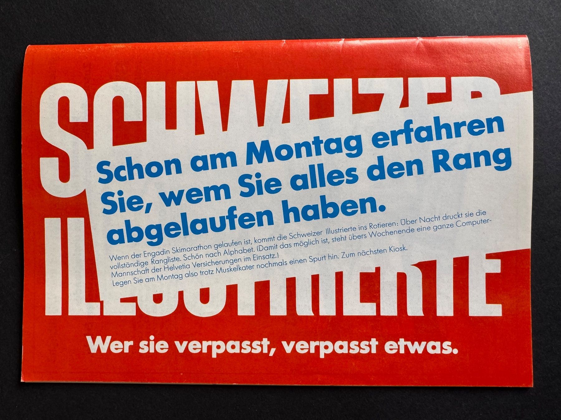Dokumente: Engadin Skimarathon Programmheft 1983 – Gebraucht aus Feldmeilen von Allerlei3112 3