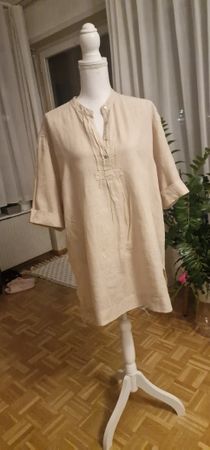 Max Mara Weekend 100% Leinen Tunika Gr 42
