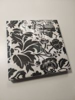 Neu! Serviette 20Stück, orig.VP, Blumenmuster sch/w, TwintJa