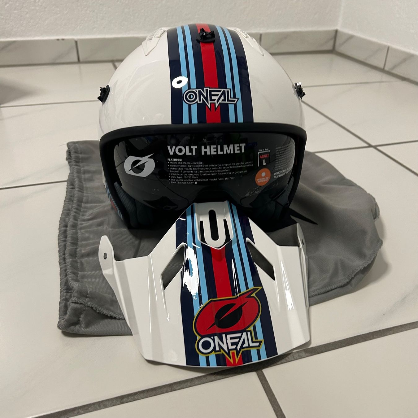 Caschi & visiere: ONEAL Volt Helm Cross Enduro MX weiss – Nuovo (secondo la descrizione) da Opfikon venduto da ZDem 5