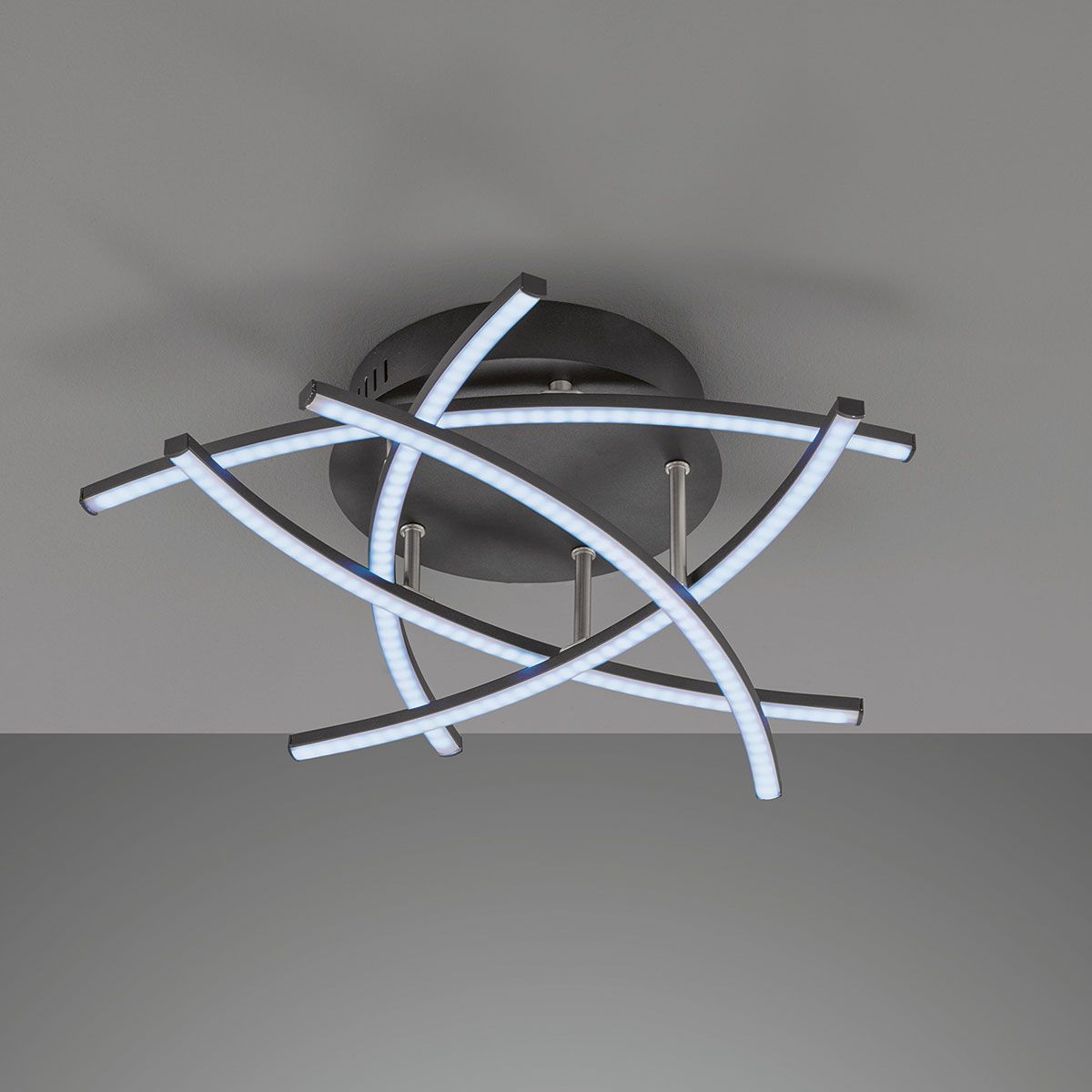 Kronleuchter & Deckenlampen: Deckenleuchte, Schwarz, Dimmer, 50 cm ∅ – Neu (gemäss Beschreibung) aus Kreuzlingen von Smart-Light