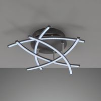 Deckenleuchte, Schwarz, Dimmer, 50 cm ∅
