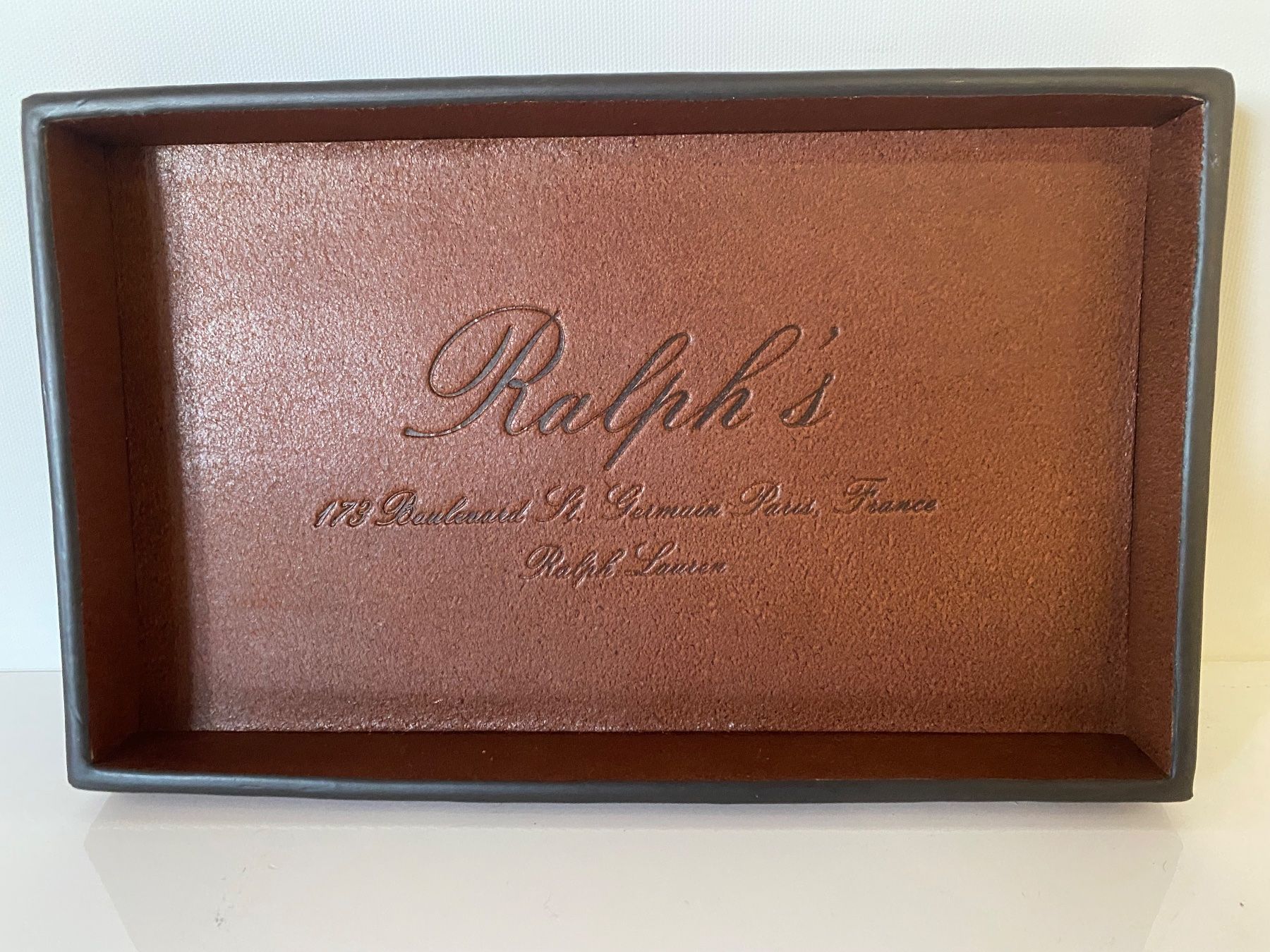 Sonstiges für Haushalt & Wohnen: Ralph Lauren Home - Bailey Small Leder Korbgeflecht Box – Gebraucht aus Ballwil von ClassicGallery 2