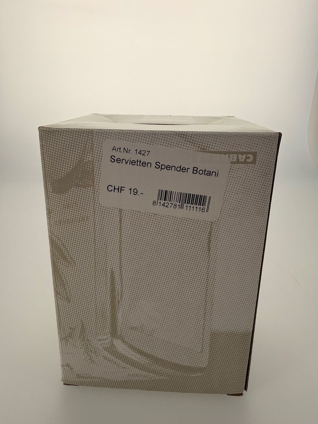 Tovaglioli: Servietten Spender Botani Cabanaz chrom neu – Nuovo e nell'imballaggio originale da Zug venduto da isdach 1