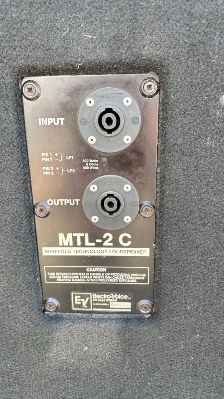 Electro-voice Casse acustiche: Electro Voice MTL-2 C, 2 Stk – Usato da Büren an der Aare venduto da Inferno74 4