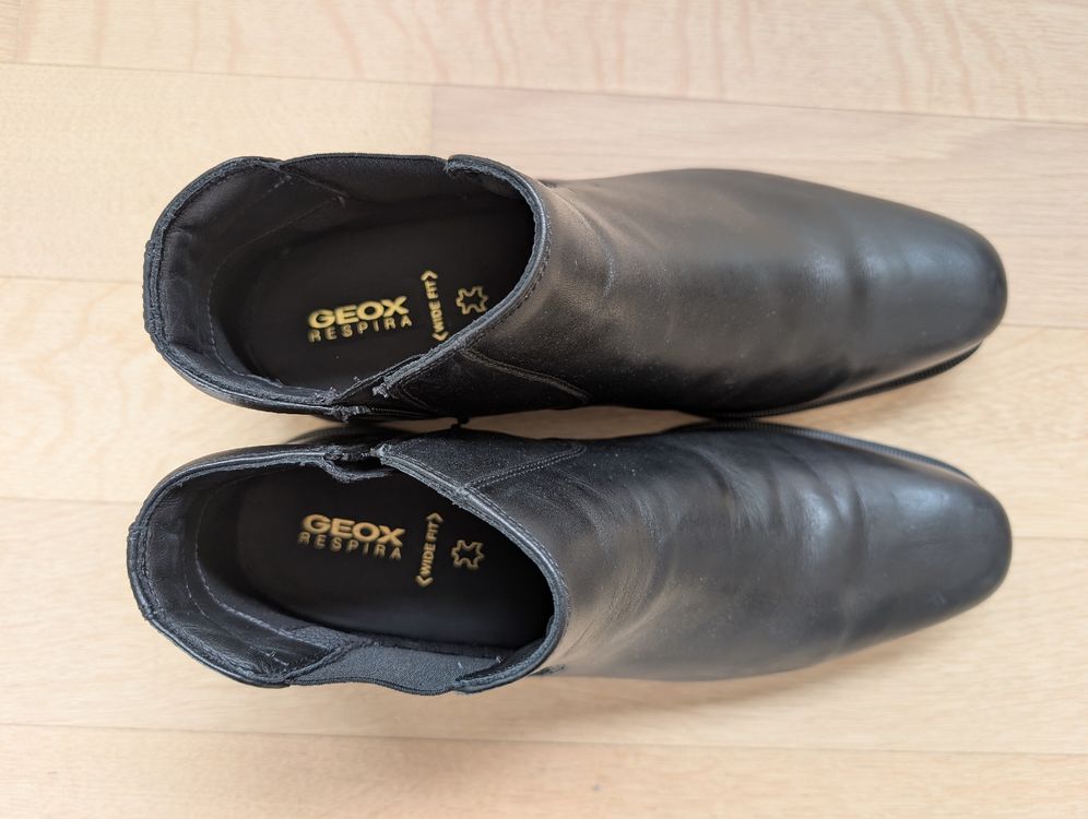 Chaussures hommes: Geox Black Leather Ankle Schoes – D'occasion à Lachen SZ par joa_rf9n 2