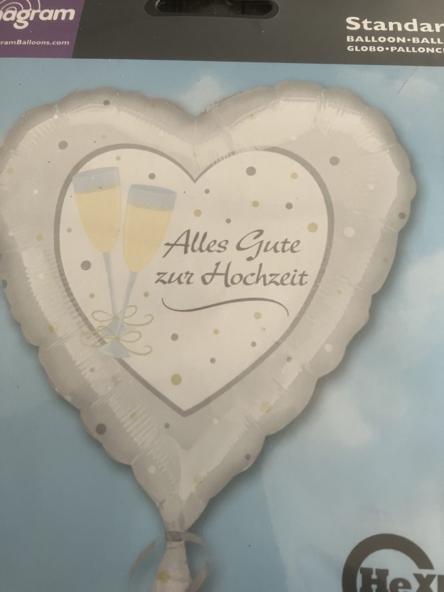Alle Dekorationen: 2 Folienballons zur Hochzeit – Neu (gemäss Beschreibung) aus Unterkulm von Lotusblume81 1