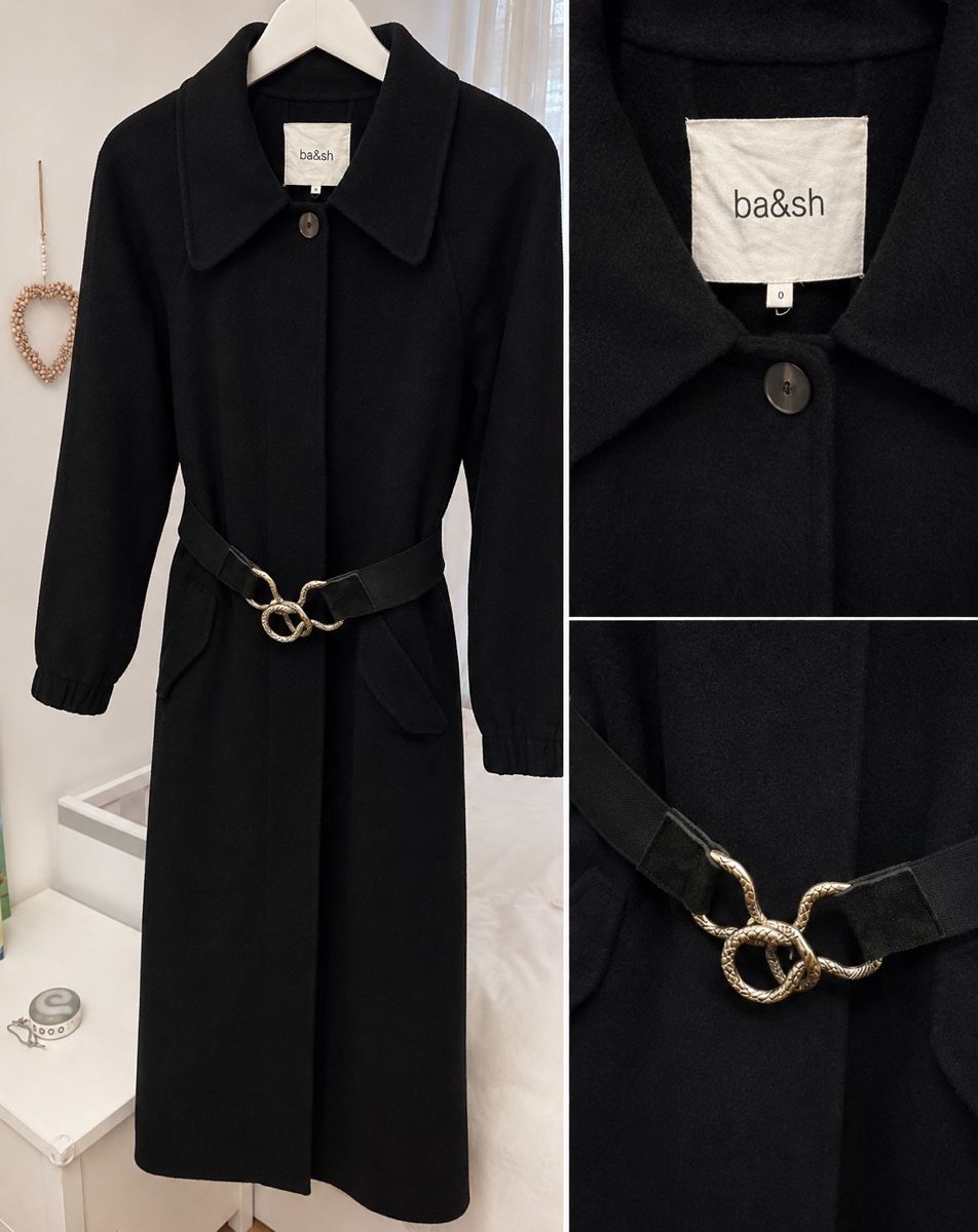Giacche: Ba&sh wool coat black xs / 0  – Usato da Basel venduto da Jessve8