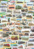 50 verschiedene Sondermarken Eisenbahnen Motiv Briefmarken